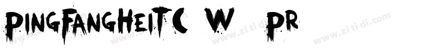 PingFangHeiTC W3 Pr字体转换